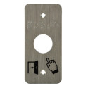 Plaque étroite seule inox PMR - IZYX