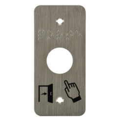 Plaque étroite seule inox PMR - IZYX