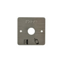 Plaque large seule inox PMR - IZYX