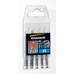 Coffret 5 forets verre et carrelage CERATILE 408C - DIAGER