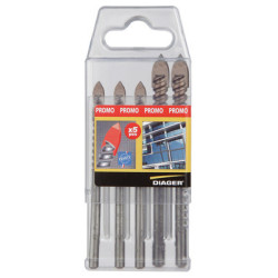 Coffret 5 forets verre et carrelage CERATILE 408C - DIAGER