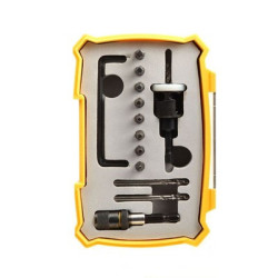 Kit terrasse 3 forets + 8 embouts TORSION + 1 fraisoir 9000A - DIAGER