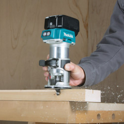 Affleureuse sur batterie 18V 8 mm DRT50ZJX3 - MAKITA