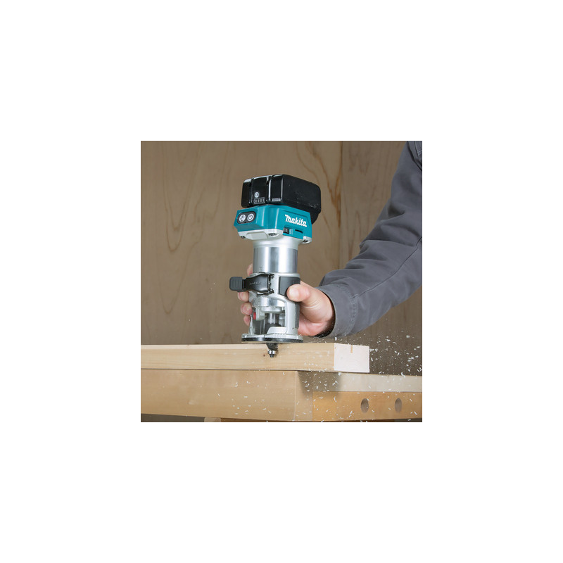 Affleureuse sur batterie 18V 8 mm DRT50ZJX3 - MAKITA