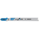 Lot de 5 lames de scie sauteuses HSS Métal 92 mm T118G - BOSCH