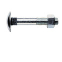 Boulon tête ronde collet carré blanc - VISWOOD