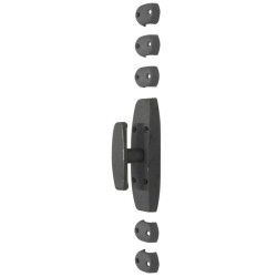 Crémone fonte bouton simple moderne RY51 - TORBEL