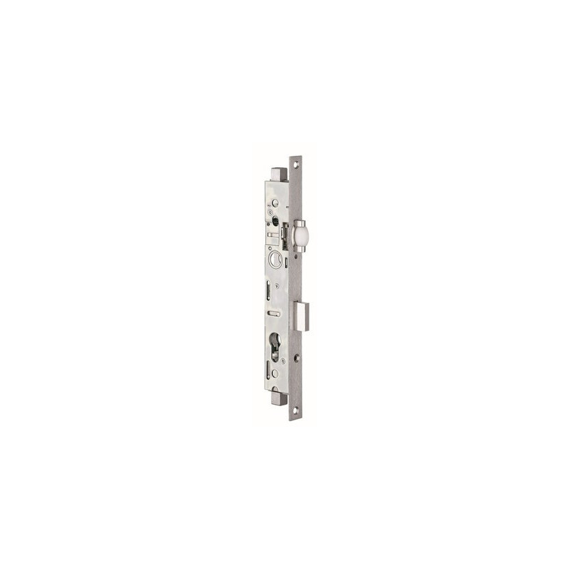 Serrure à encastrer 3 points à rouleau clé i série 2274 têtière plate 22 mm - STREMLER