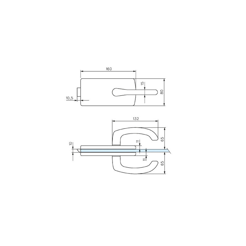 Serrure de milieu BDC LAGUNE 4301 - STREMLER