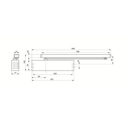 Ferme-porte TS91B sans bras force 3 - DORMAKABA