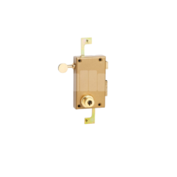 Coffre de serrure applique multipoint verticale à tirage profil rond 7 ailettes - POLLUX