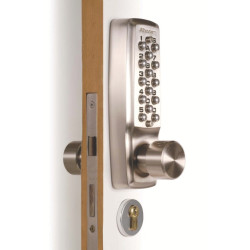 Serrure à code mécanique KEYLEX 2000 chromé mat - LOKOD