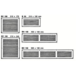Grille de ventilation à encastrer GDF argent - VACHETTE