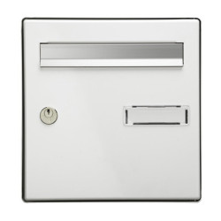 Façade de boîte aux lettres blanche - DECAYEUX