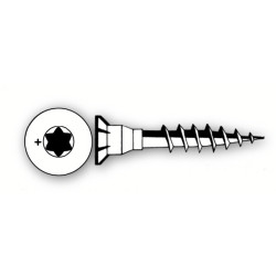 Vis bois tête fraisée crantée torx 6x38 VBA PLUS CACHTOR® - GFD