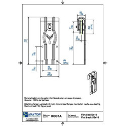 Paire de montures fixation sur plat SPORTUB® ROC et SPORT - MANTION