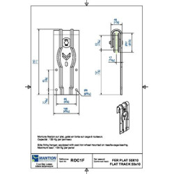 Paire de montures fixation sur plat SPORTUB® ROC et SPORT - MANTION
