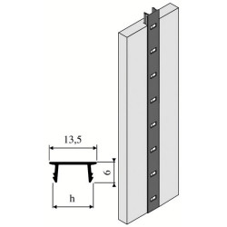 Crémaillère en aluminium 2 mètres - VACHETTE