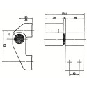 Paumelle 2 lames aluminium - WSS