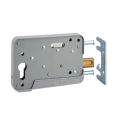 Serrure applique monopoint horizontale profil européen porte de garage EA - TIRARD & BURGAUD
