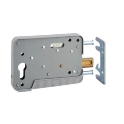 Serrure applique monopoint horizontale profil européen porte de garage EA - TIRARD & BURGAUD