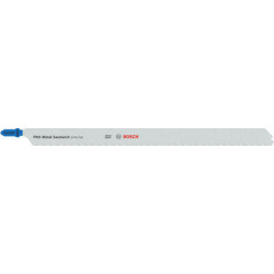 Lot de 3 lames de scie sauteuse BIM métal 250 mm T1018AFP - BOSCH