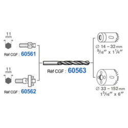 Foret de centrage HSS 6,35x102 - BOSCH