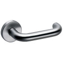 Ensemble sur rosace EST béquille contre-coudée ZG41.7/40 inox - NORMBAU