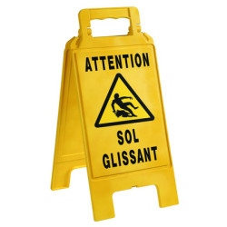 Chevalet de signalisation DANGER jaune - NOVAP