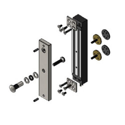 Ventouse électromagnétique à encastrer 300 Kg 12/24VDC C3M11 - CDVI