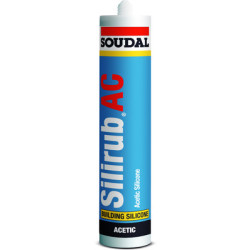 Mastic silicone transparent SILIRUB AC - SOUDAL