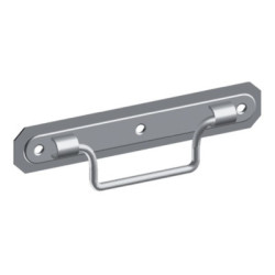 Poignée de meuble à arrêt platine emboutie - MONIN