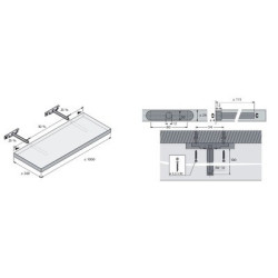 Support invisible pour tablette de rayonnage TITAN - HETTICH