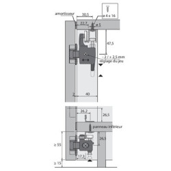 Système de porte pivotante WINGLINE 780 - HETTICH