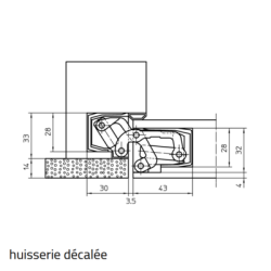 Paumelle invisible TECTUS TE541 3D FVZ - SIMONSWERK