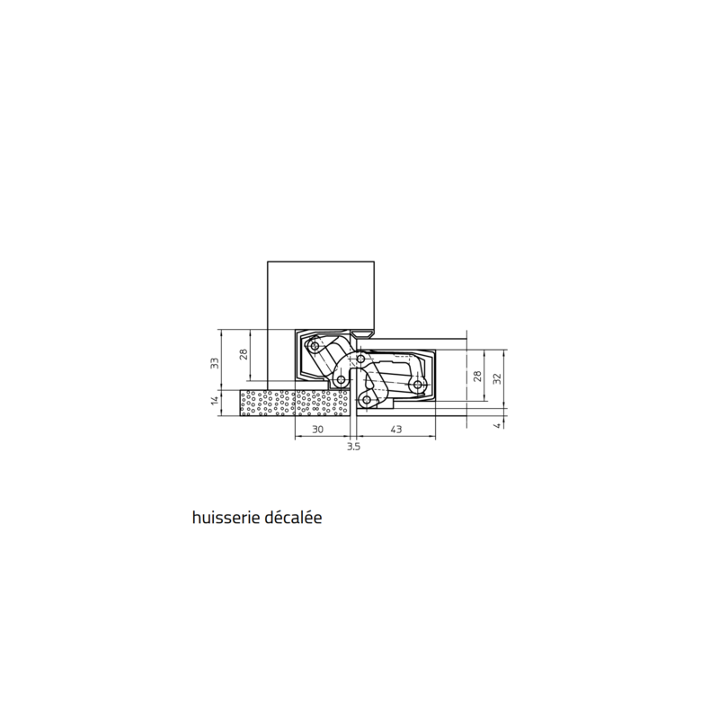 Paumelle invisible TECTUS TE541 3D FVZ - SIMONSWERK