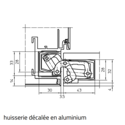 Paumelle invisible TECTUS TE541 3D FVZ - SIMONSWERK
