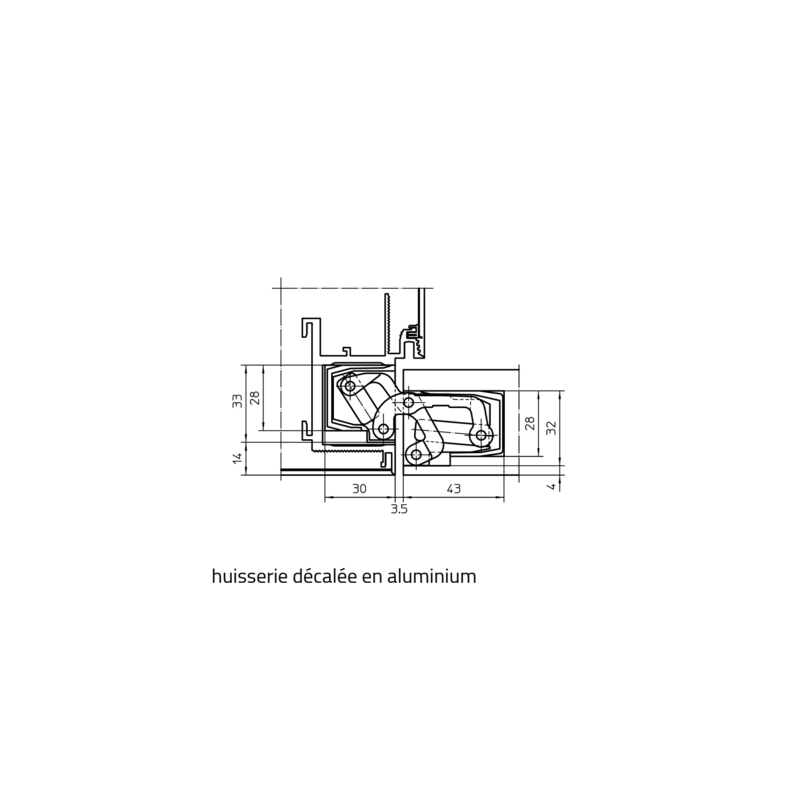 Paumelle invisible TECTUS TE541 3D FVZ - SIMONSWERK