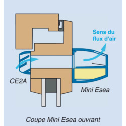 Entrée d'air autoréglable et acoustique MINI ESEA - ANJOS
