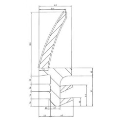 Joint de calfeutrement sur dormant marron L 411 - KISO