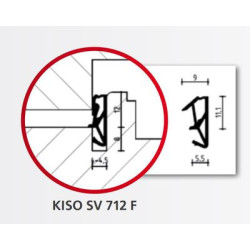 Joints de calfeutrement sur ouvrant marron SV 712F - KISO