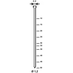 Pointes acier galvanisé pour cloueur - ALSAFIX