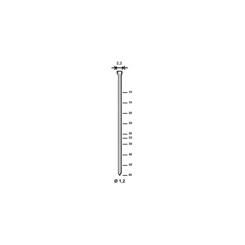 Pointes acier galvanisé pour cloueur - ALSAFIX