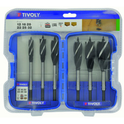 Coffret 6 forets à bois 4 taillants - TIVOLY