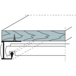 Profil pour dossiers suspendus sous tablette 1322 - VACHETTE