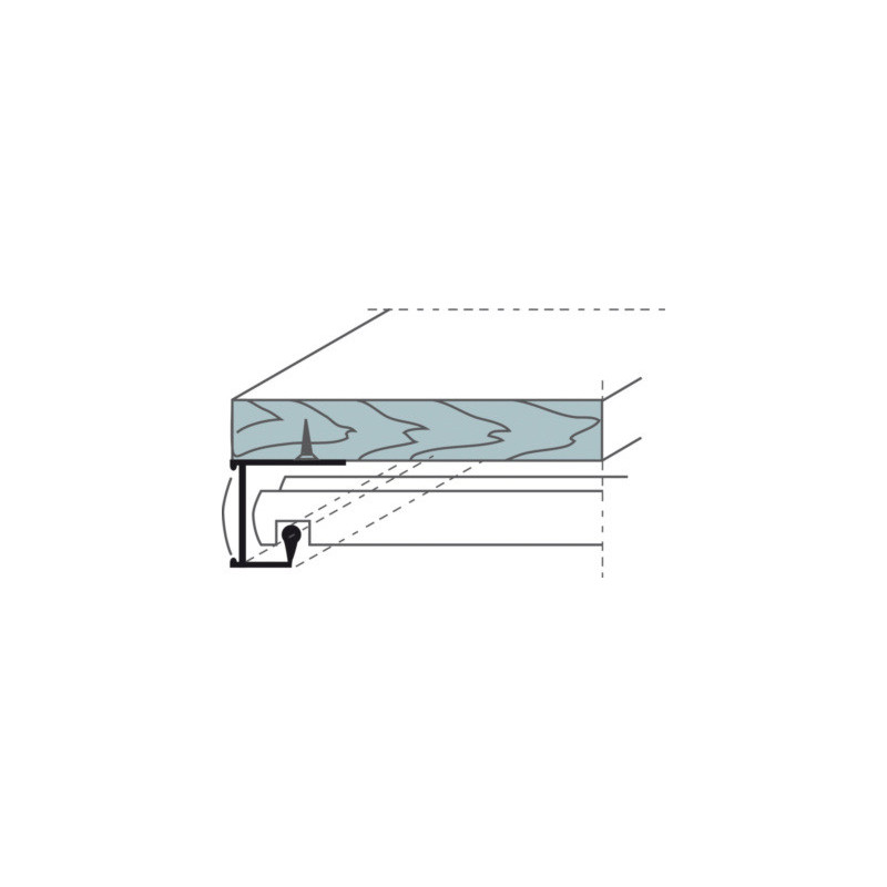 Profil pour dossiers suspendus sous tablette 1322 - VACHETTE