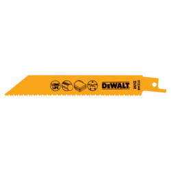 Lot de 5 lames de scie sabre multifonction 152 mm - DEWALT