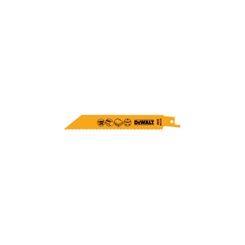 Lot de 5 lames de scie sabre multifonction 152 mm - DEWALT