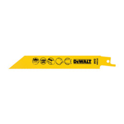 Lot de 5 lames de scie sabre multifonction 152 mm - DEWALT