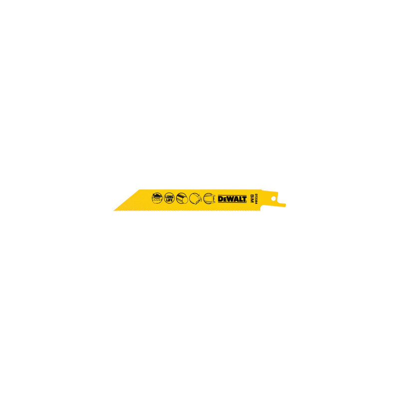 Lot de 5 lames de scie sabre multifonction 152 mm - DEWALT